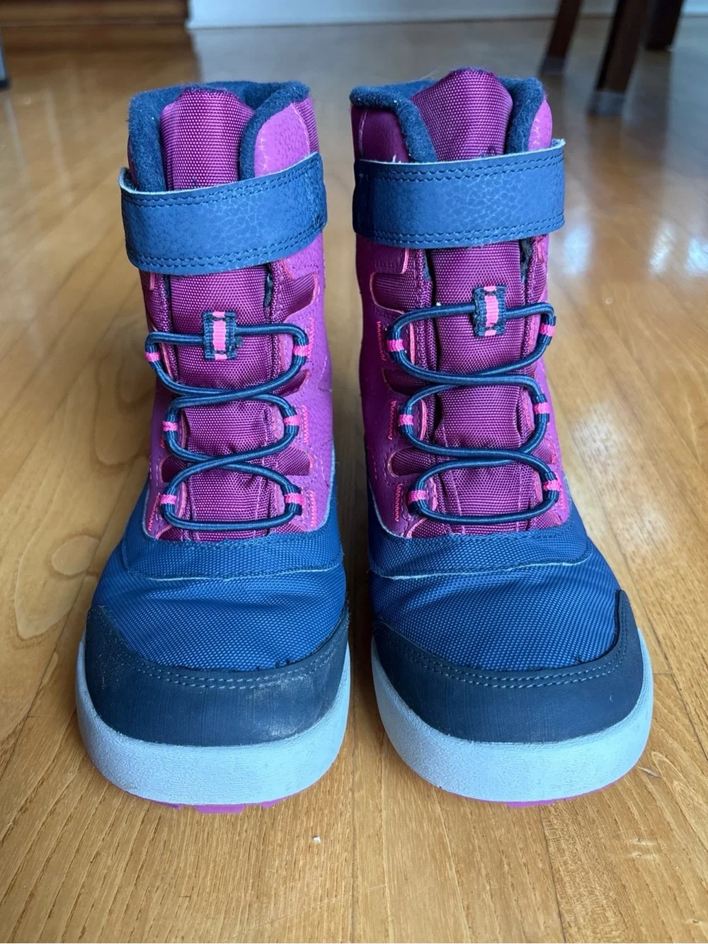 Merrell Snow Storm Waterproof Boots Berry Navy Purple Blue Youth Kids Girls Sz 2